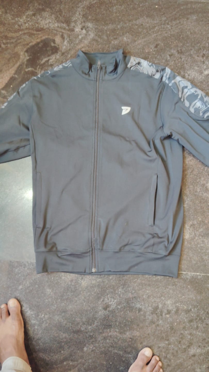 Customer photo review of KA53 Unisex RapidDry Dri-FIT Lycra Jacket | M grey