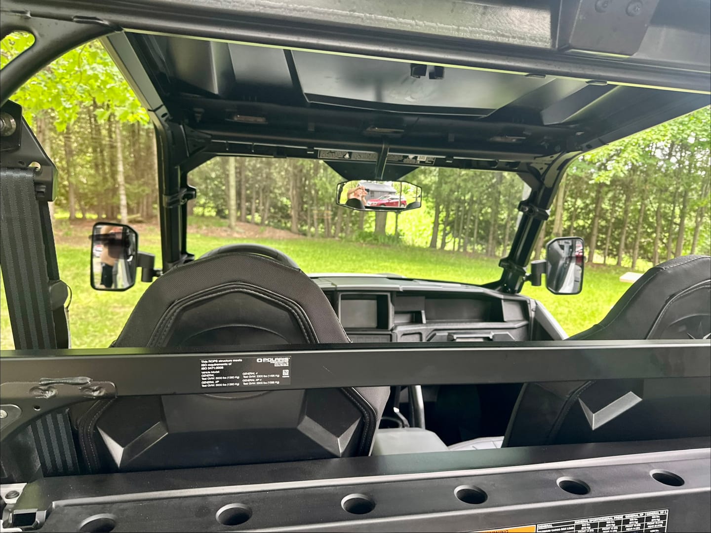 Customer photo review of Side Mirrors with Spring Back Feature for Polaris General 1000 / XP 1000 / 4 1000 (2016–2026)