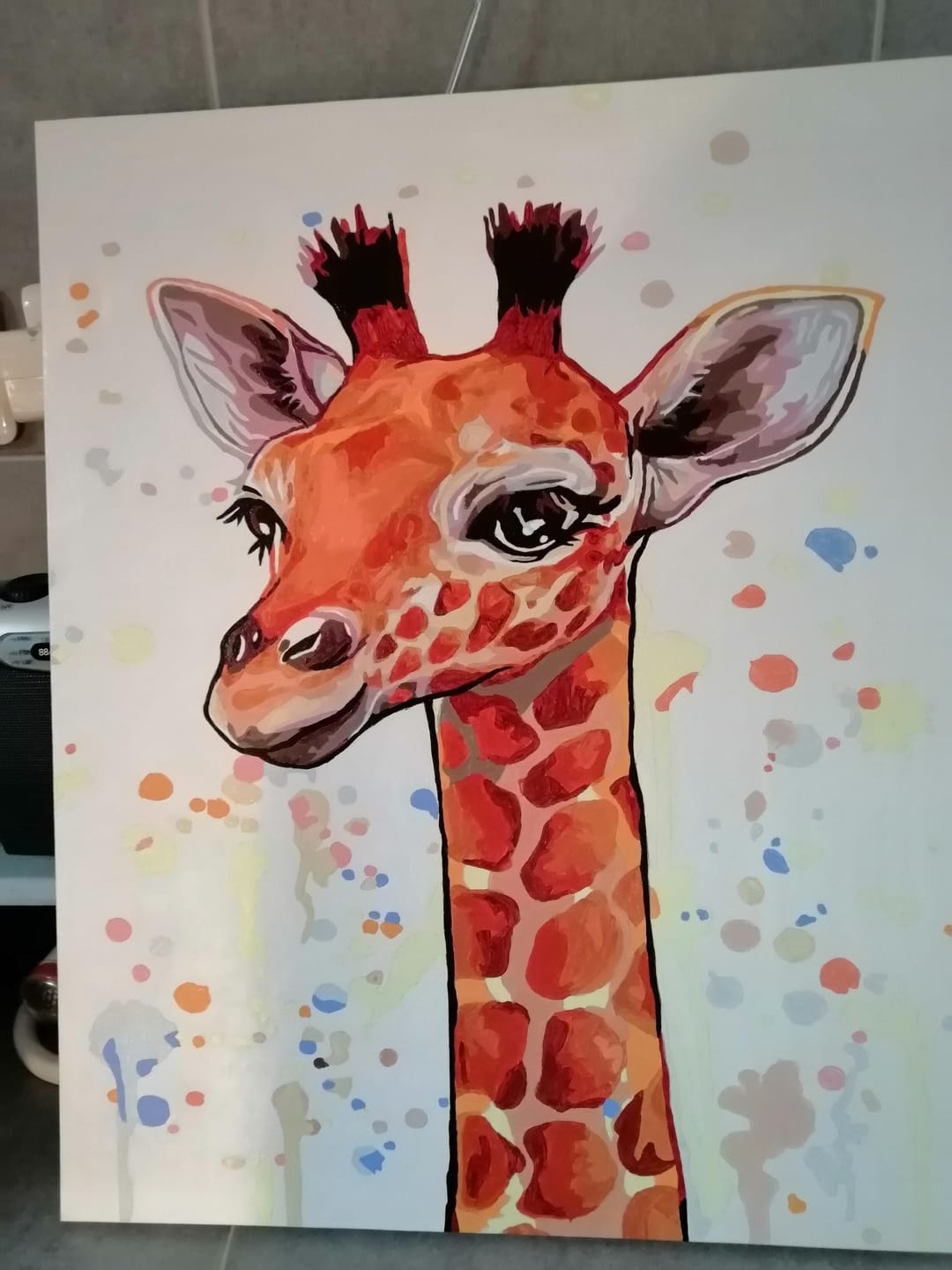 Customer photo review of Girafe souriante