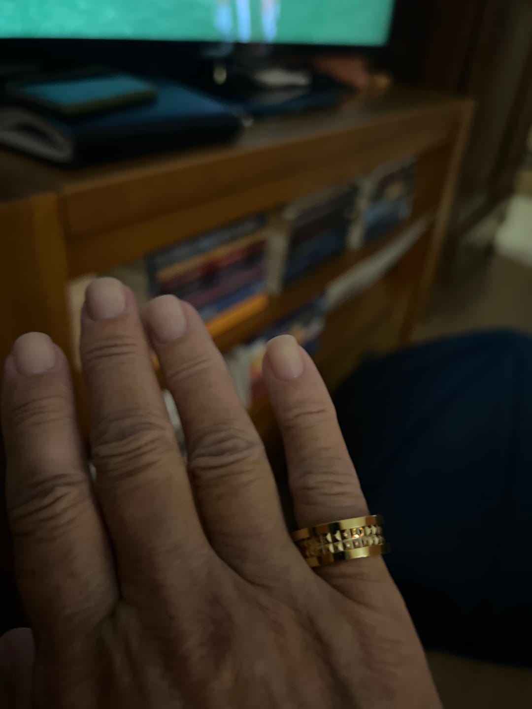 Customer photo review of Anel Génova Banhado em Ouro 18K