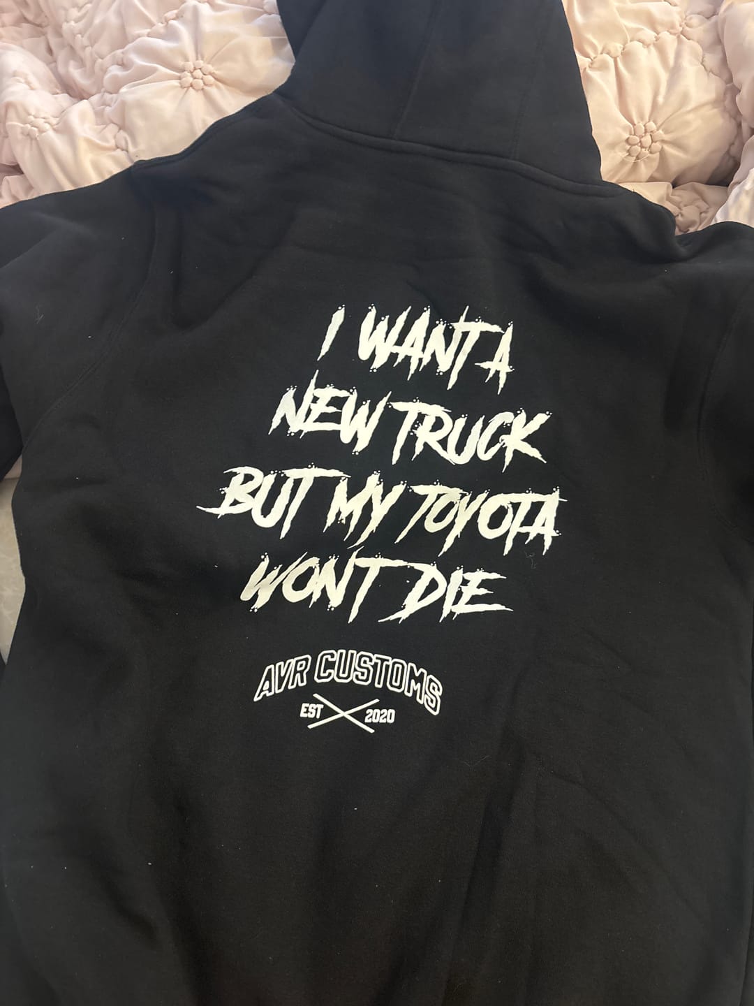 Customer photo review of New Truck Heavy Weight Hoodie- Black