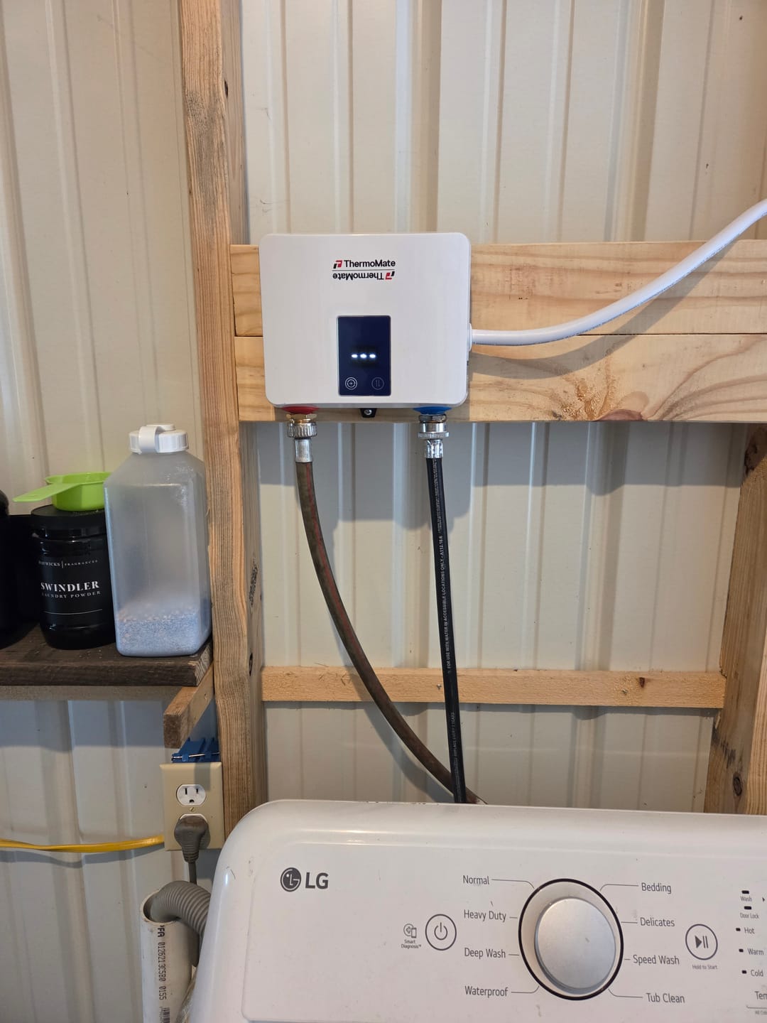 Customer photo review of Tankless Electric On Demand Hot Water Heater - 120V | 3.5kW