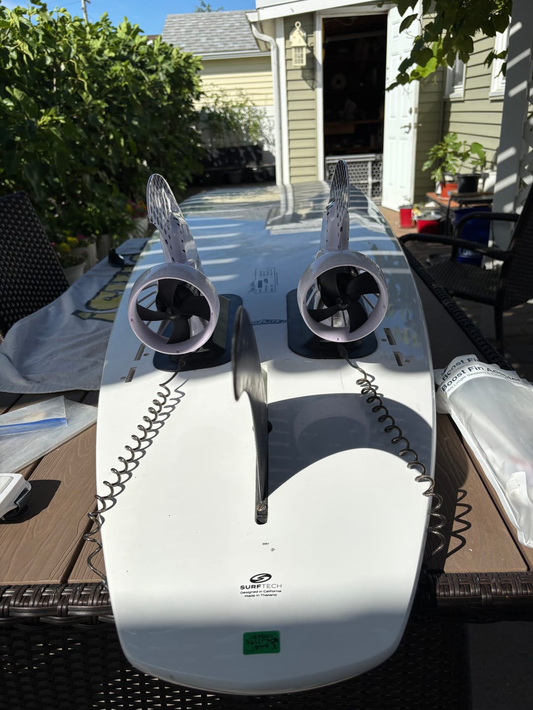Customer photo review of Boost Fin Stick-On Fin Box