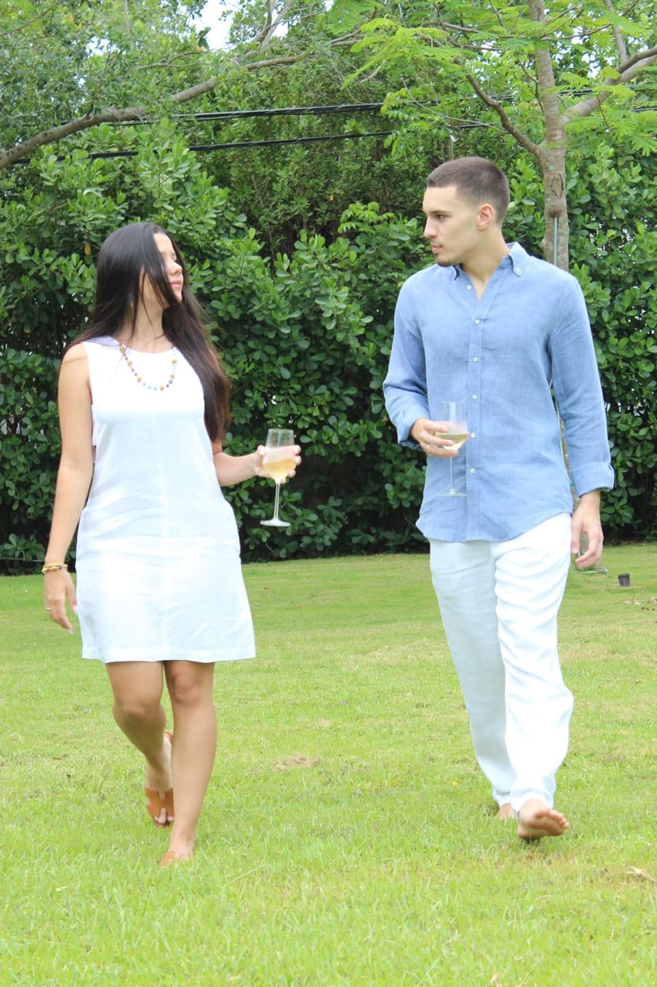 Customer photo review of Coral Gables Linen Dress