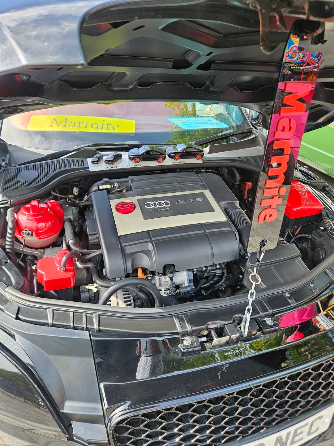 Customer photo review of Custom Universal Bonnet Props (4D Acrylic)