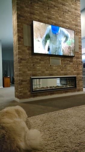 image 2 out of 4: Customer photo review of Vintage Brick Wallpaper - Neutral