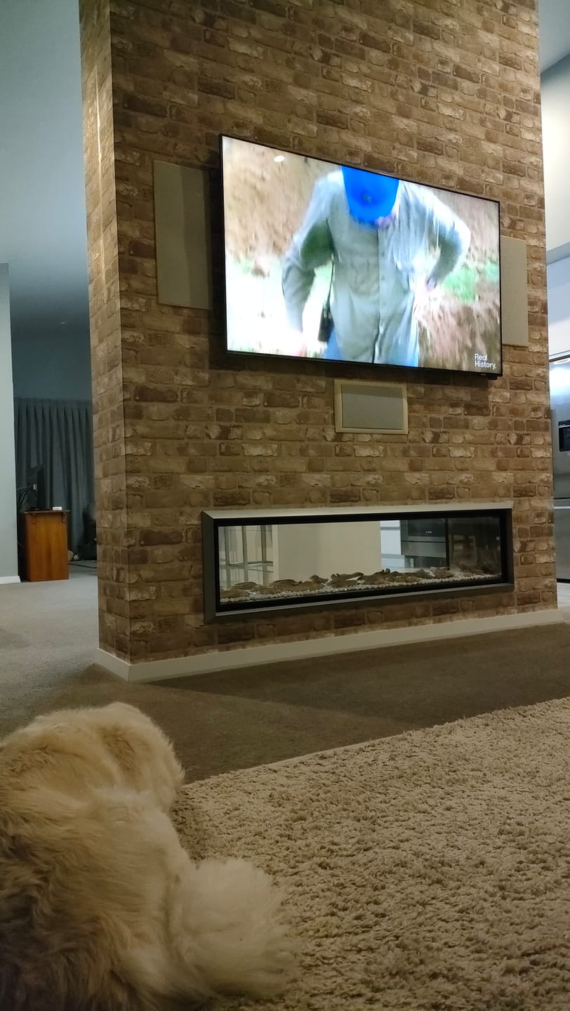 Customer photo review of Vintage Brick Wallpaper - Neutral