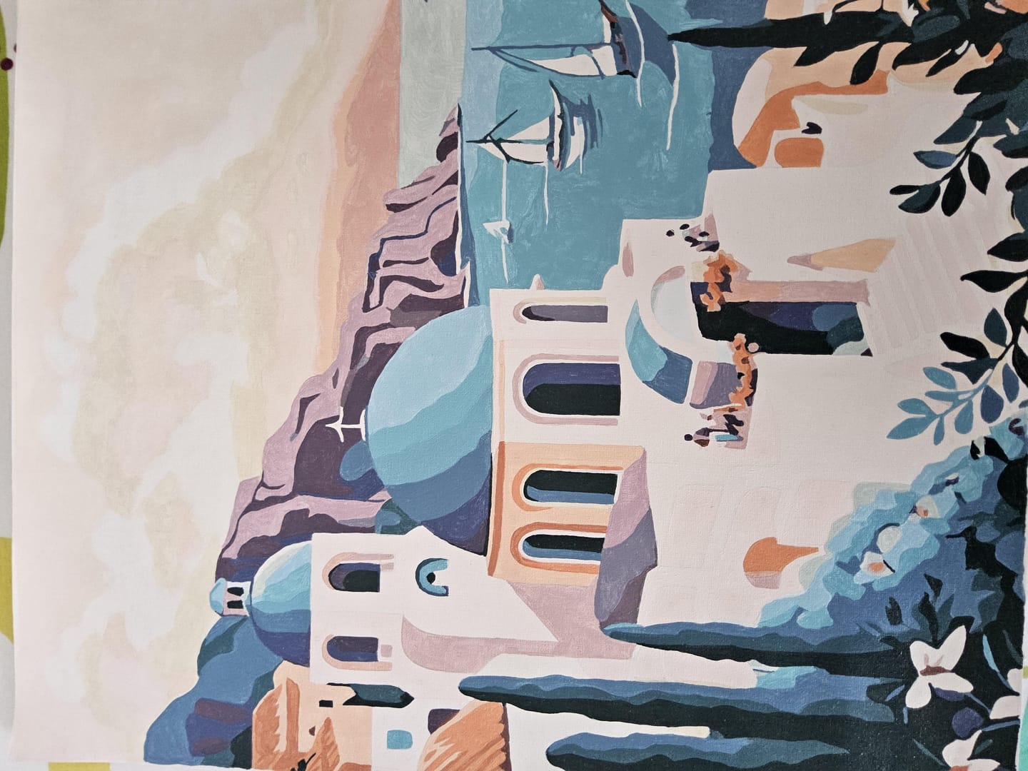 Customer photo review of Affiche Vintage Santorin