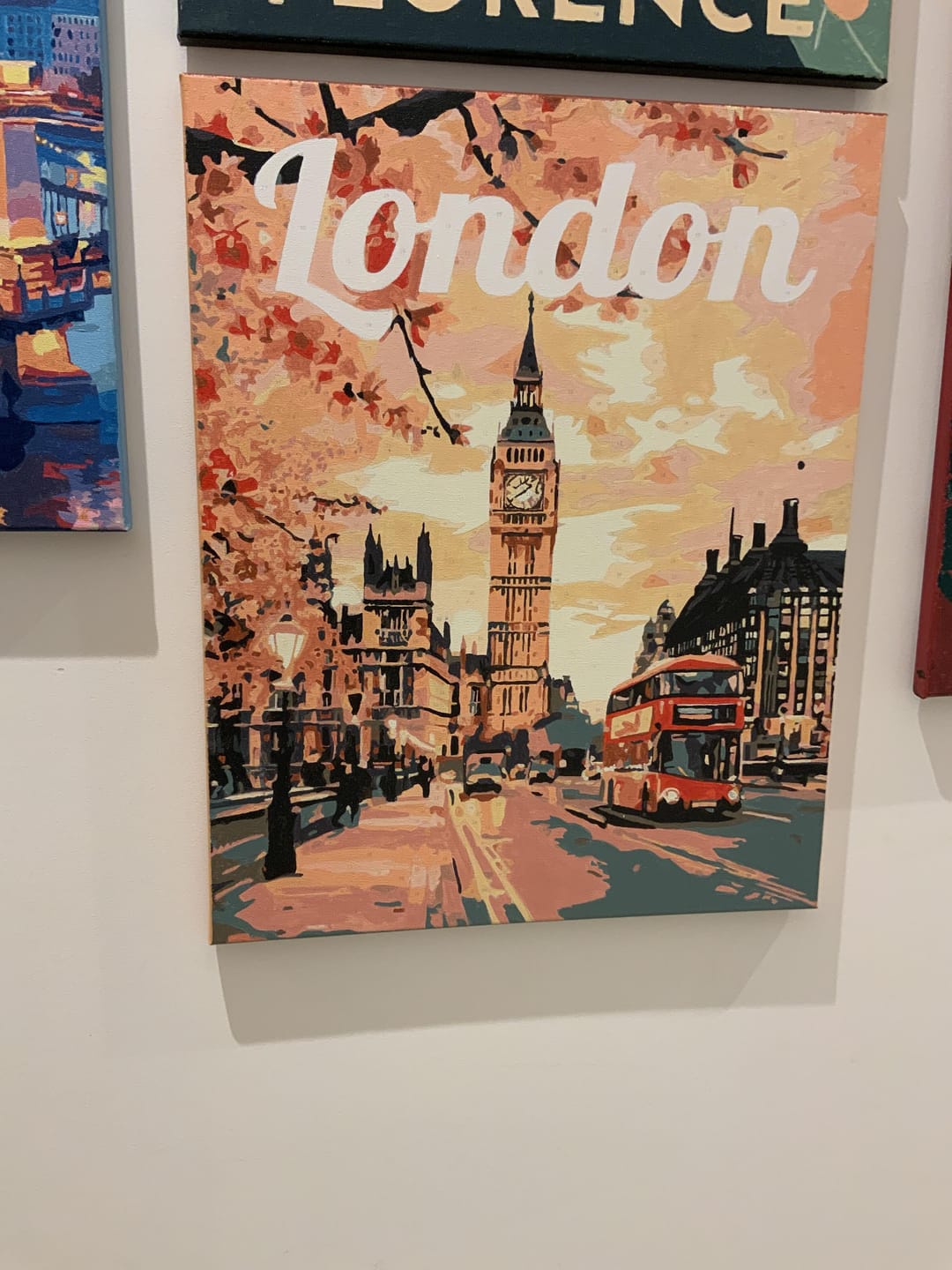 Customer photo review of Affiche de voyage Londres en fleurs