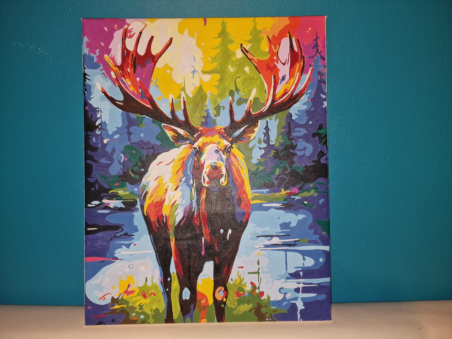 Customer photo review of Orignal Coloré Abstrait