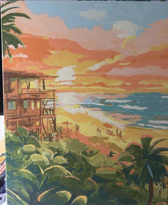 Customer photo review of Club de plage au coucher du soleil