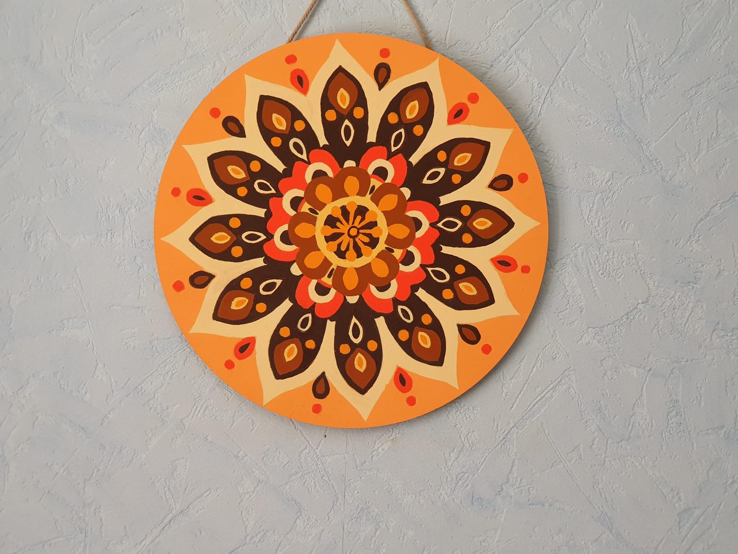 Customer photo review of Mini Peinture par Numéros 20x20cm avec cadre Lac de montagne et canoë