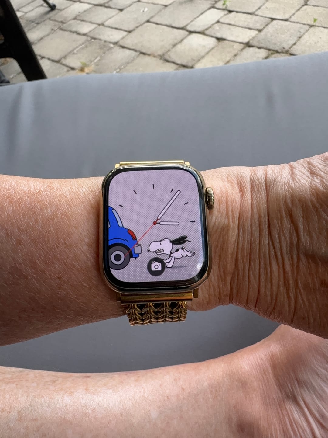 Customer photo review of Gold Chain Luxury Apple Watch Strap