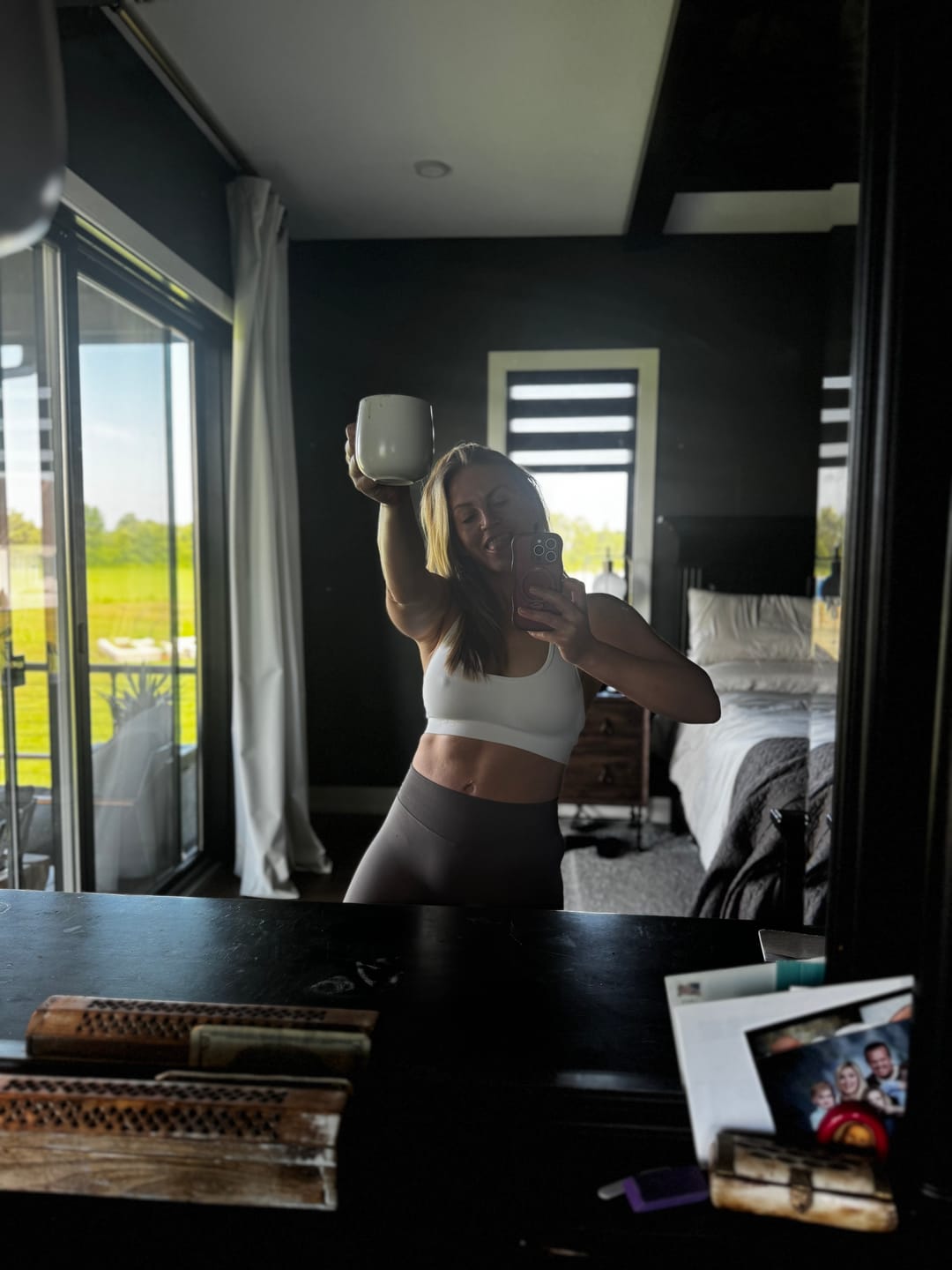 Customer photo review of Halter Sports Bra