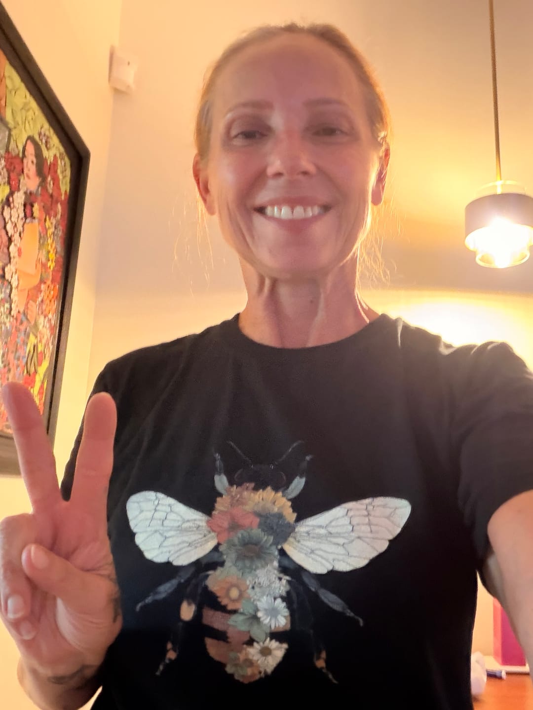 Customer photo review of Wildflower Bee T-Shirt