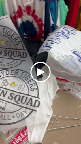 Customer video review of DTF Transfers Upload Your Gang Sheet