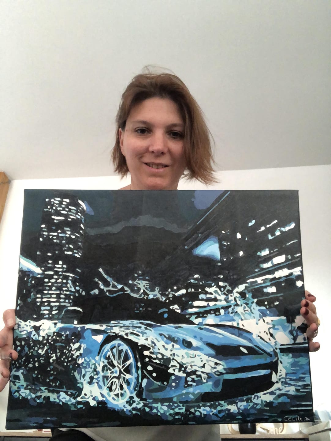 Customer photo review of Voiture Sportive Abstraite