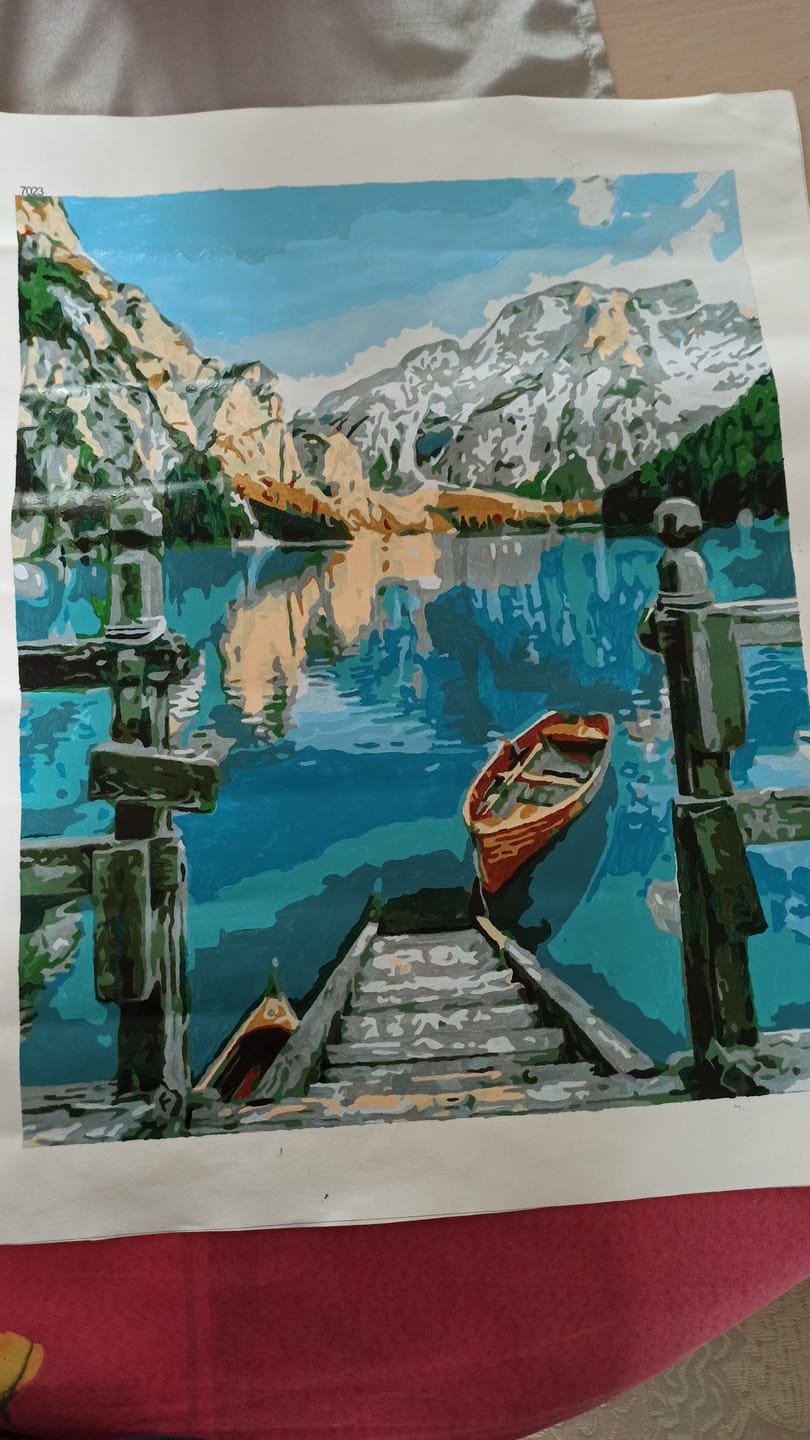 Customer photo review of Barque sur un Lac de Montagne