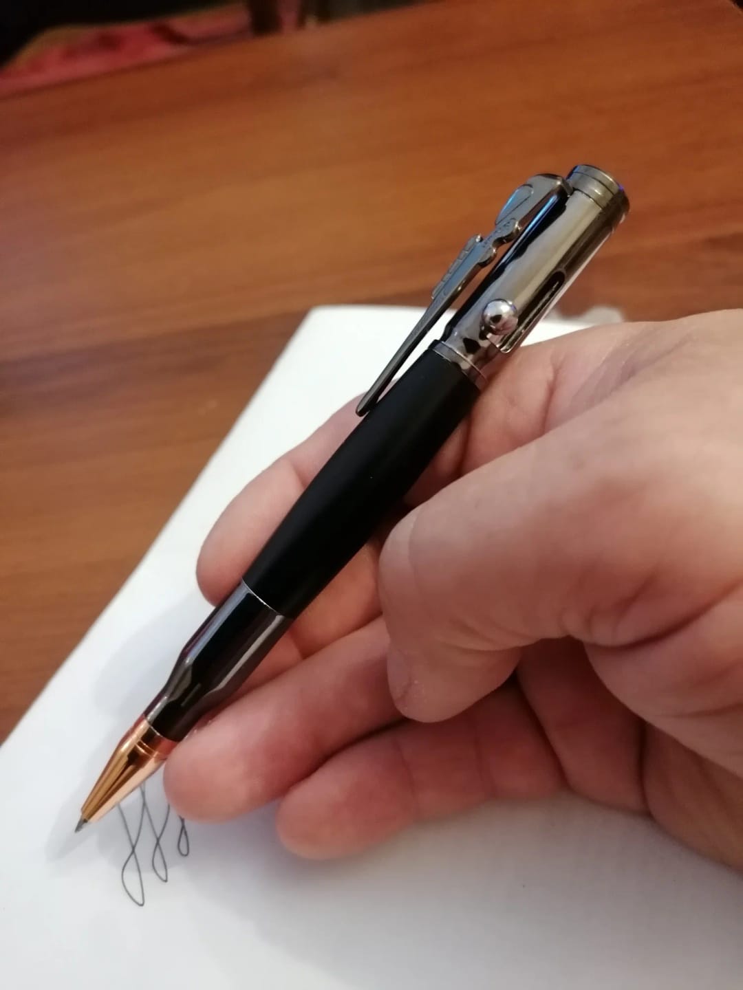 Customer photo review of Luxury Heavy Metal Ballpoint Pen