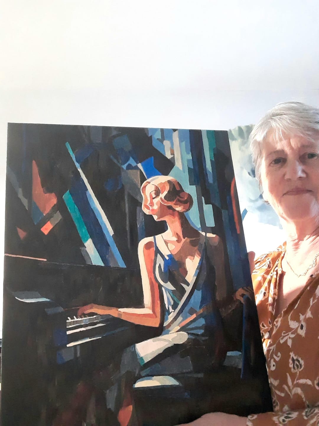 Customer photo review of Femme au Piano Art Déco