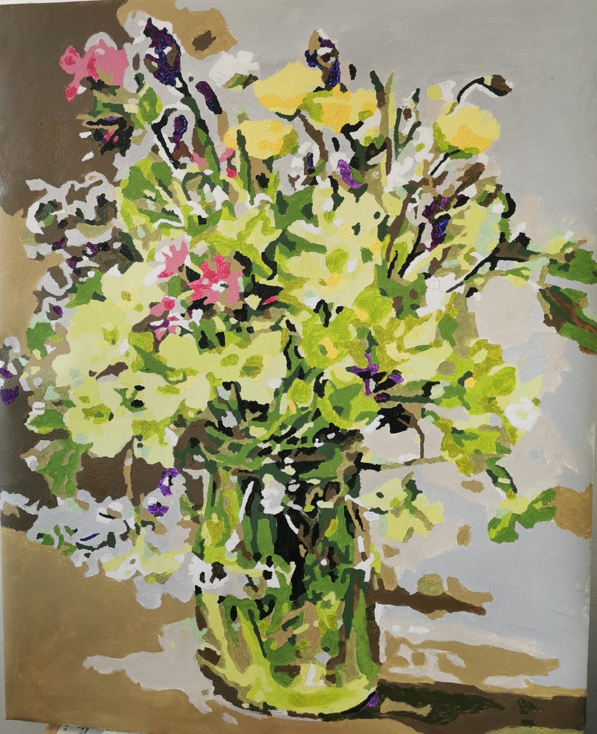 Customer photo review of Bouquet de fleurs jaunes