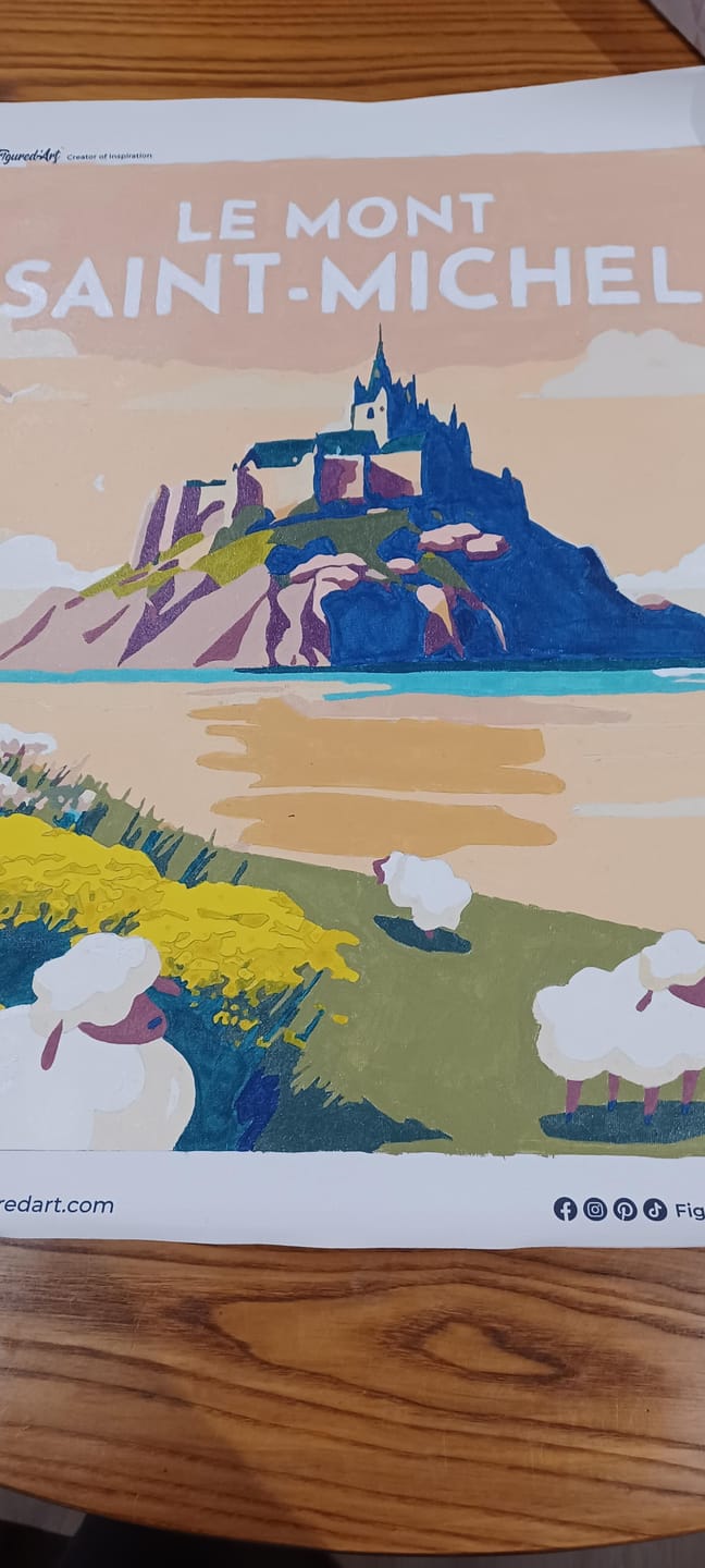 Customer photo review of Affiche Vintage Mont Saint-Michel