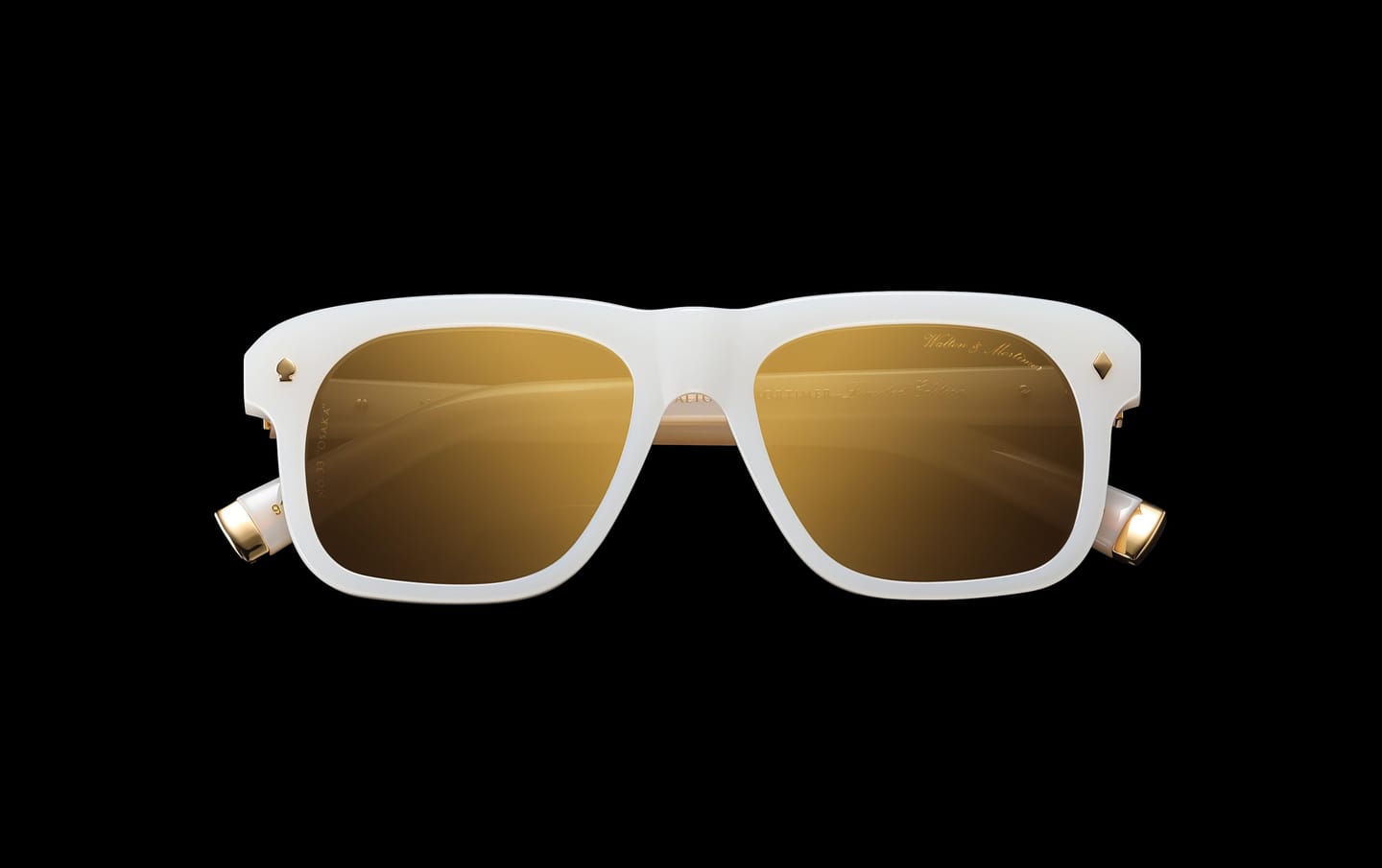 Customer photo review of WALTON & MORTIMER® NO. 33 “Osaka”  MARBLE WHITE LIMITED EDITION SUNGLASSES
