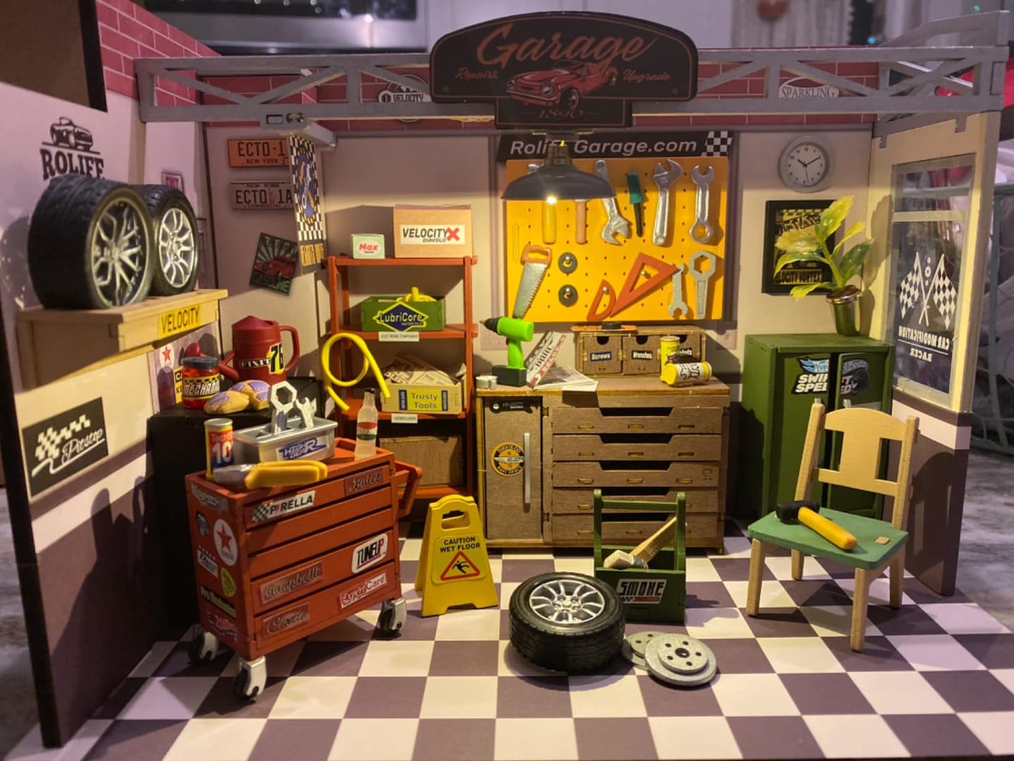 Customer photo review of Maison miniature Atelier de garage