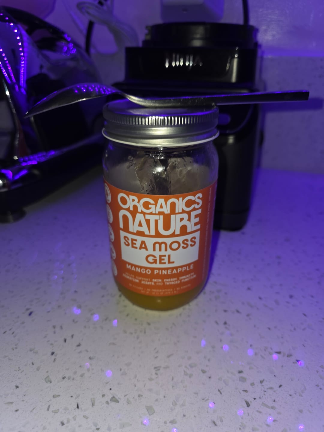 Customer photo review of Sea Moss Gel Jar - Mango Pineapple