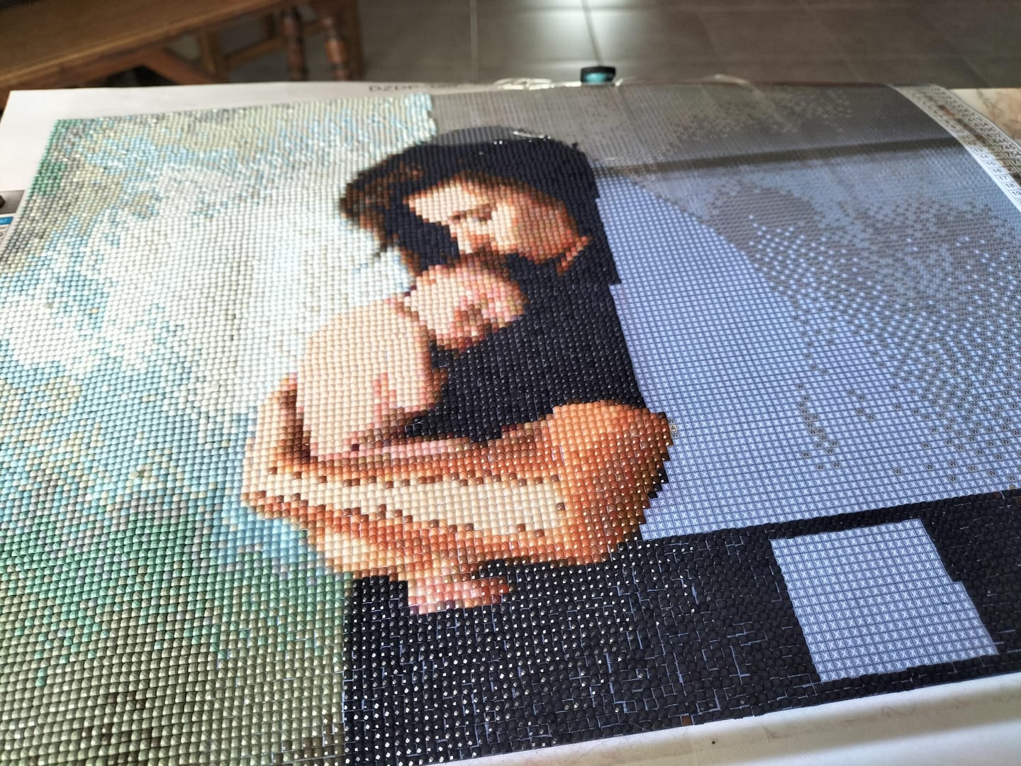 Customer photo review of Diamond Painting Personnalisé