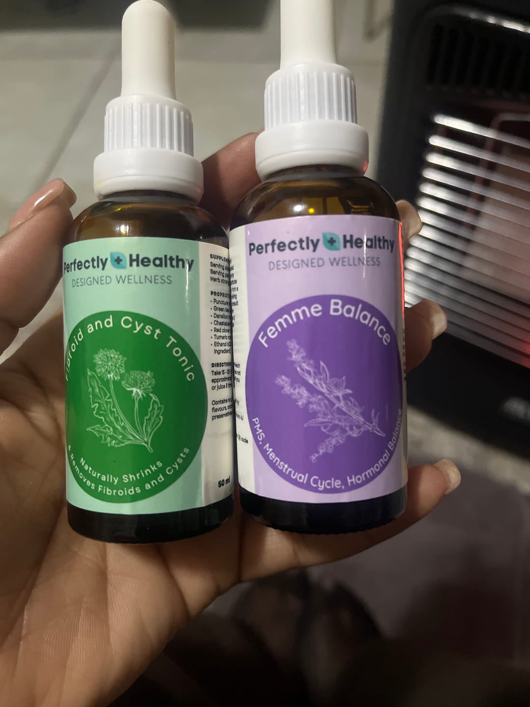 Customer photo review of Fibroid & Hormonal Balance Combo