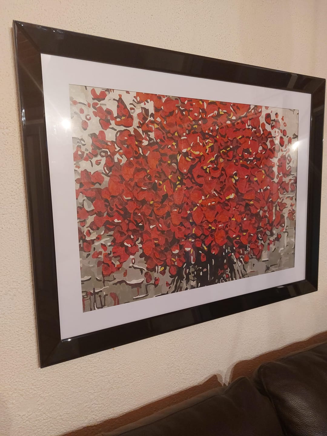 Customer photo review of Fleurs rouges abstraites