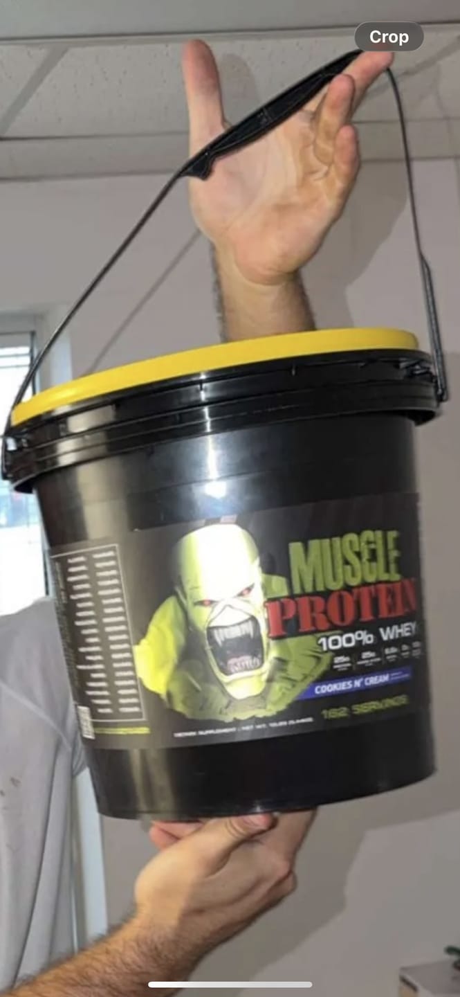 Customer photo review of Whey Protein Powder Travel Single Serving