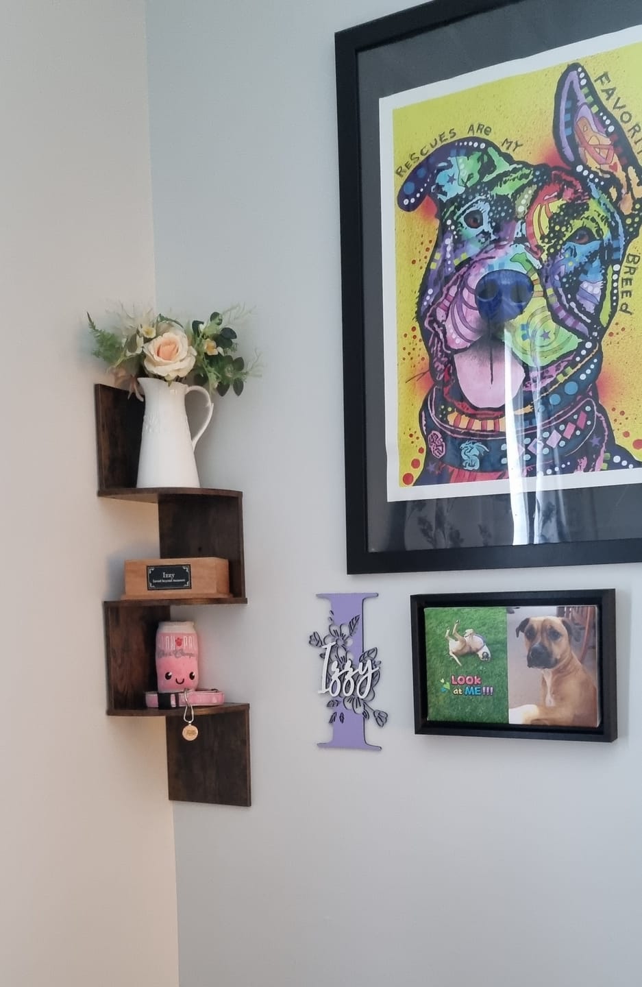 Customer photo review of Floral Monogram Two Layer