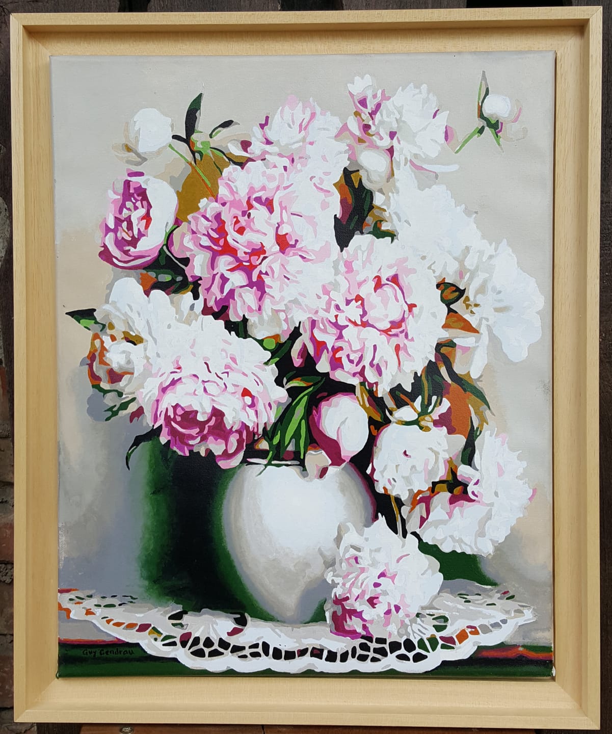 Customer photo review of Vase de Pivoines