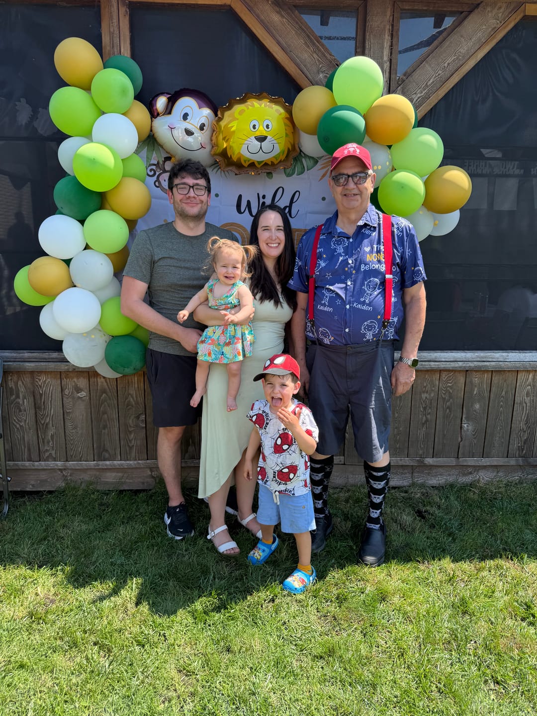 Customer photo review of Personalized Hawaiian Shirt- This Grandpa Belongs To Doodle