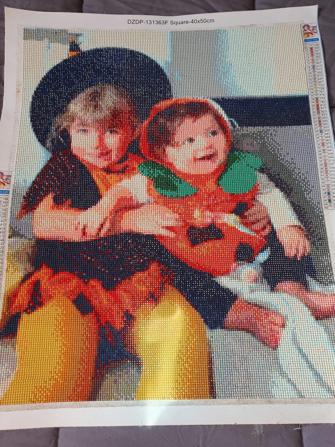 Customer photo review of Diamond Painting Personnalisé