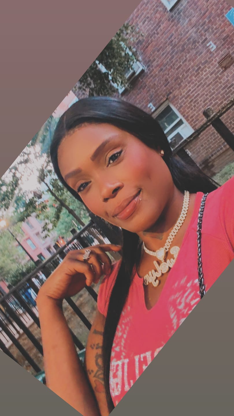 Customer photo review of LUXIIVA® CURSIVE FONT ICED OUT-BAGUETTE CUSTOM NAME PENDANT