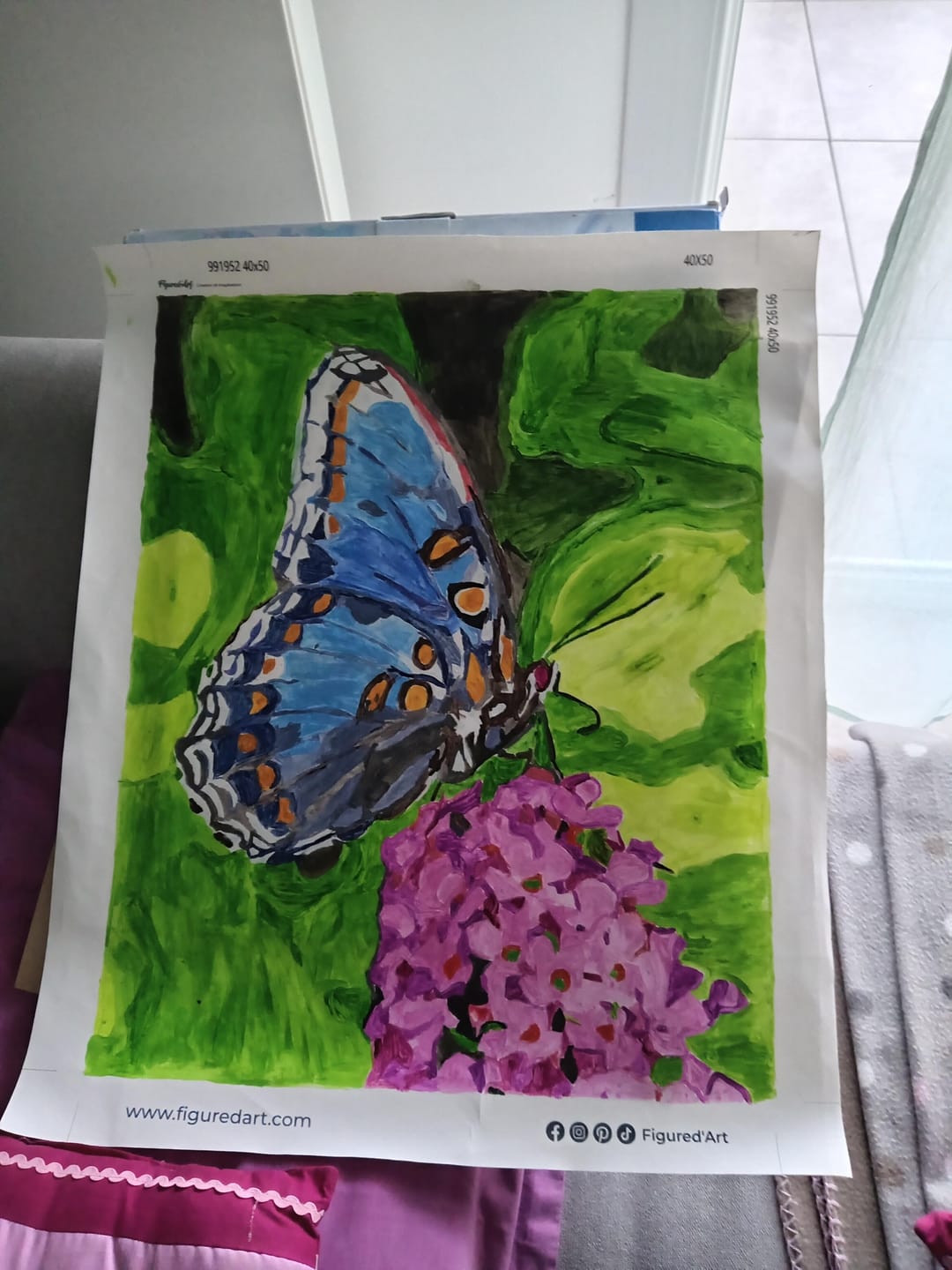 Customer photo review of Joli Papillon posé sur une Fleur