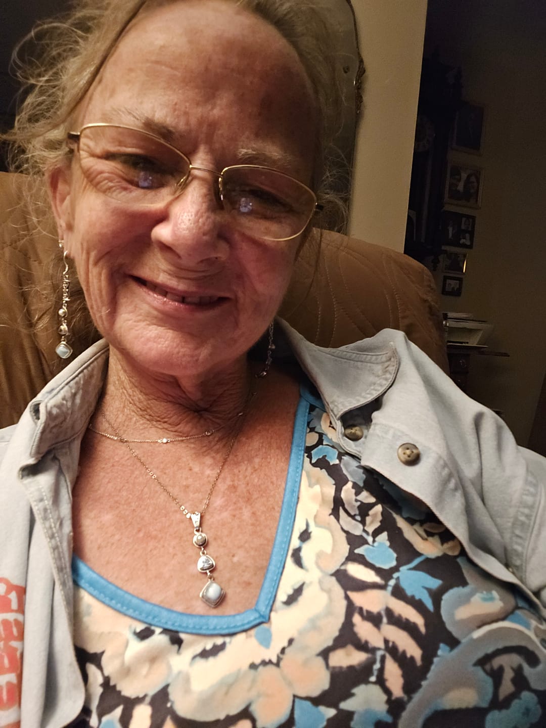 Customer photo review of Silver Larimar Set