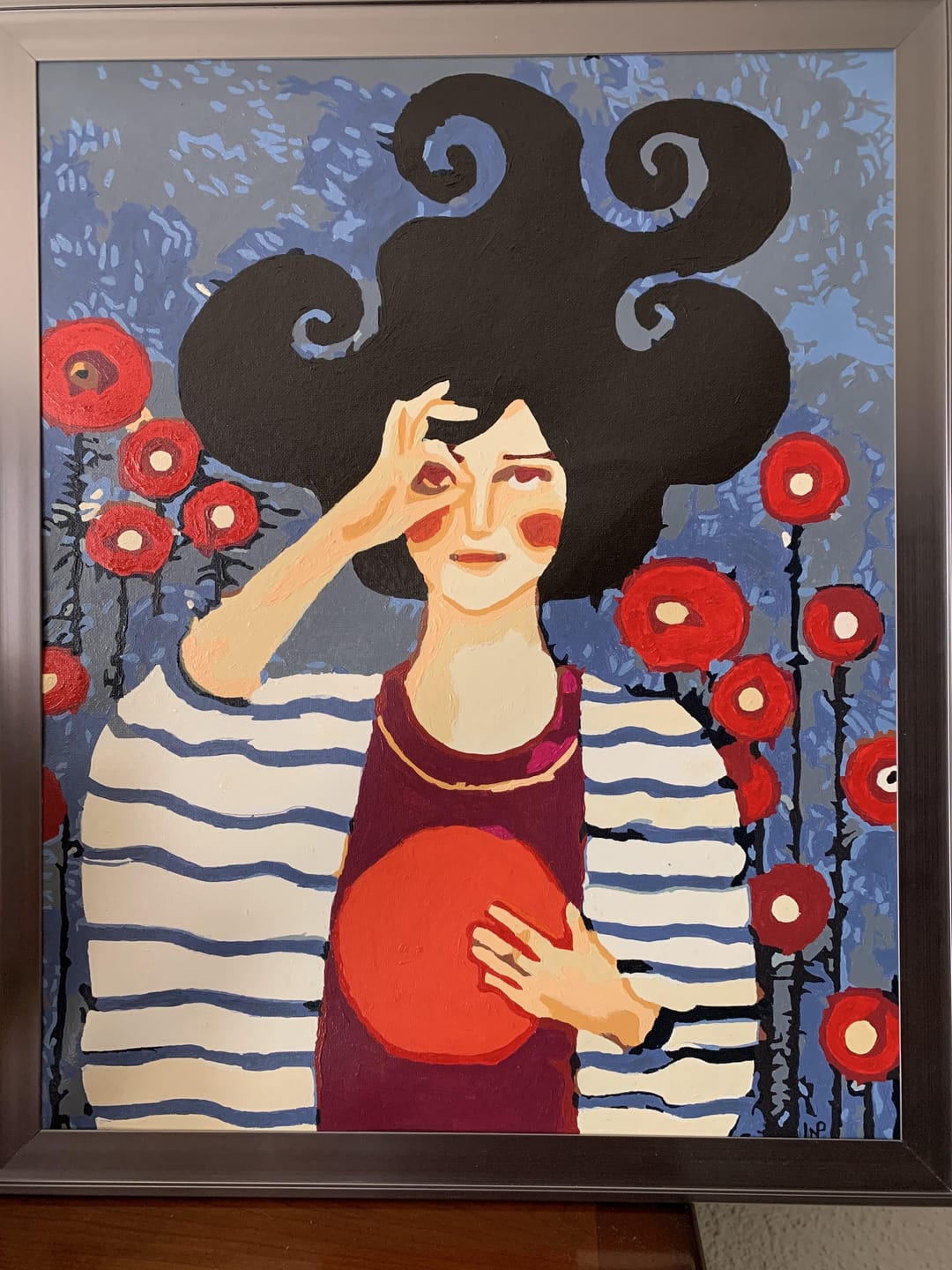 Customer photo review of Portrait de Femme et Rond rouge