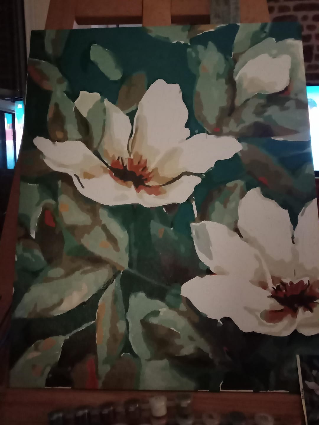 Customer photo review of Déclinaison de fleurs blanches