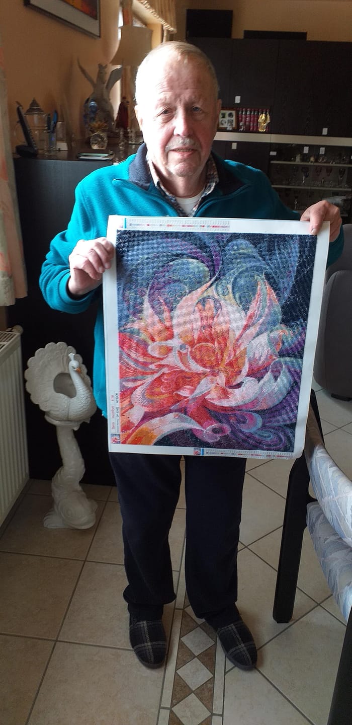 Customer photo review of Broderie Diamant - Forme de fleurs