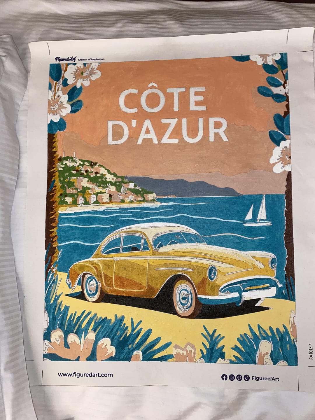 Customer photo review of Affiche Vintage Côte d'Azur