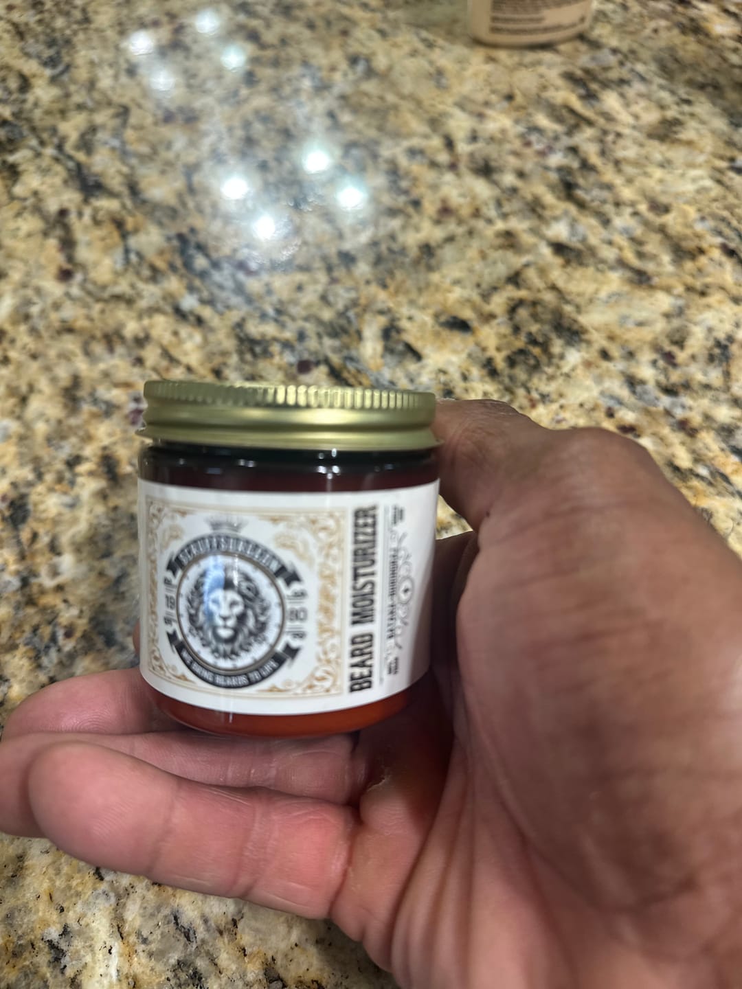 Customer photo review of Batana + Bhringraj  Beard Moisturizer  (4oz)