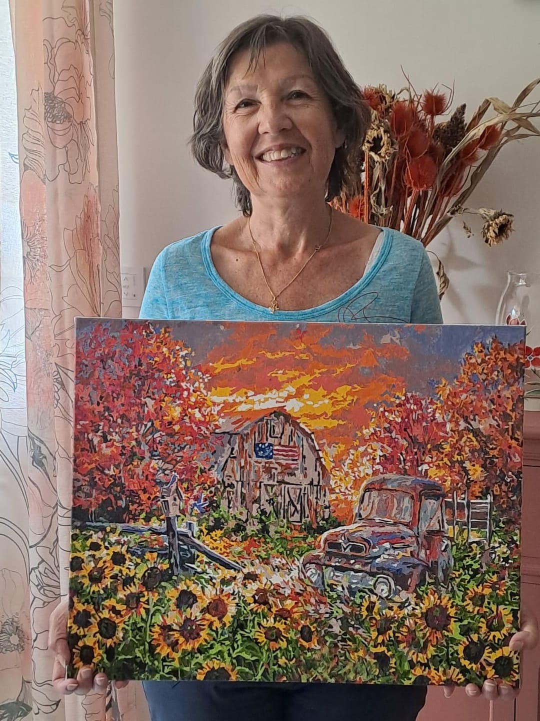 Customer photo review of Tournesols devant la grange