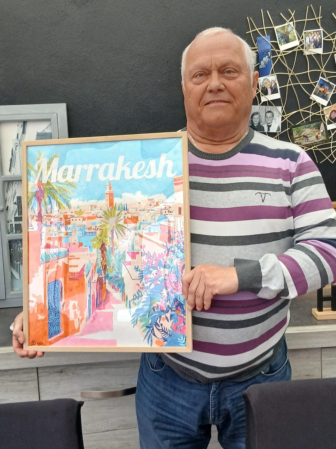 Customer photo review of Affiche de voyage Marrakech