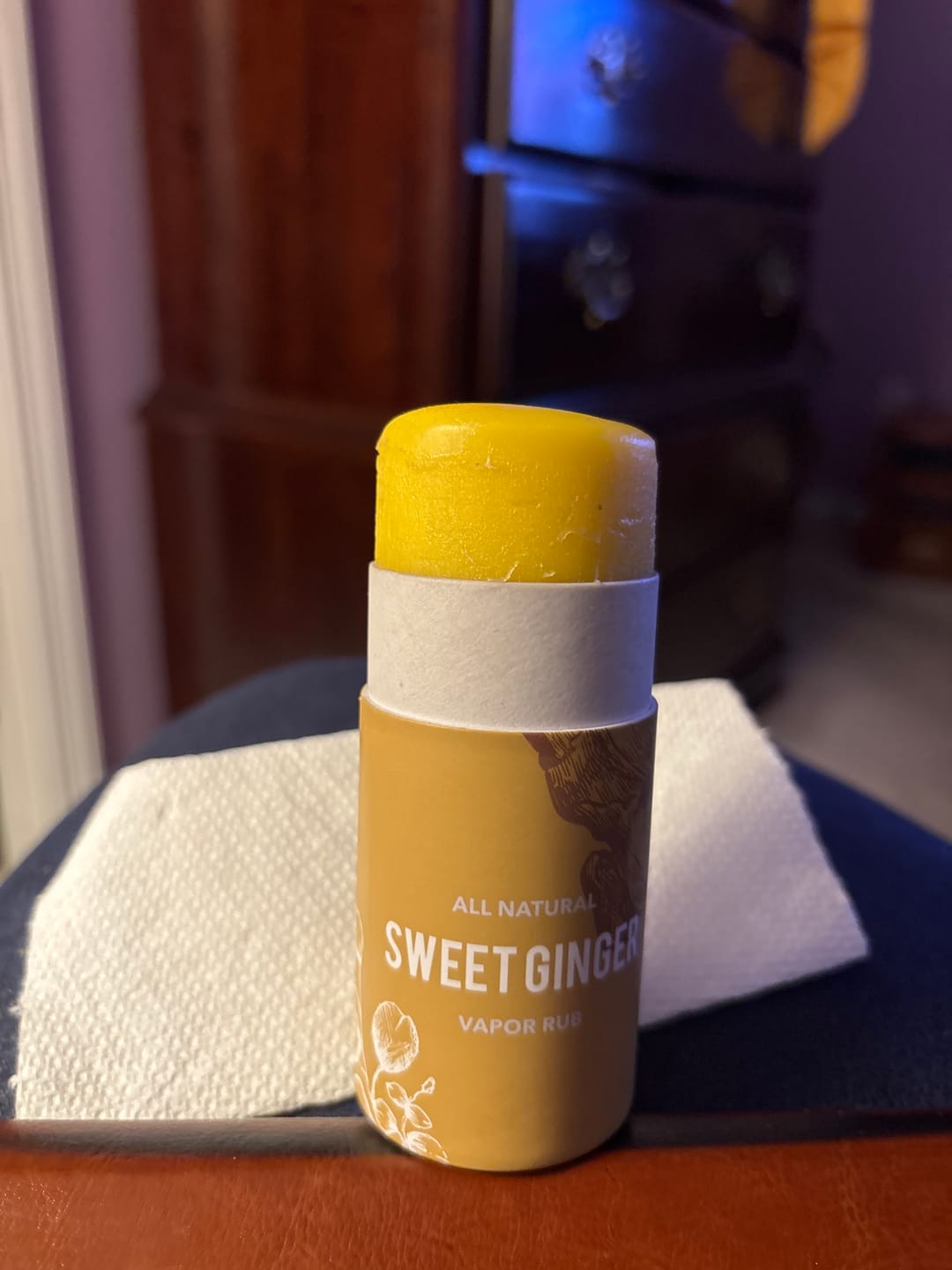 Customer photo review of Sweet Ginger Vapor Rub Stick