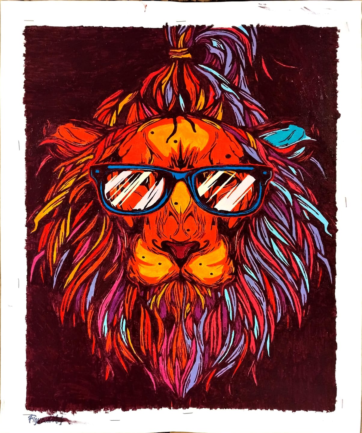 Customer photo review of Lion à lunettes