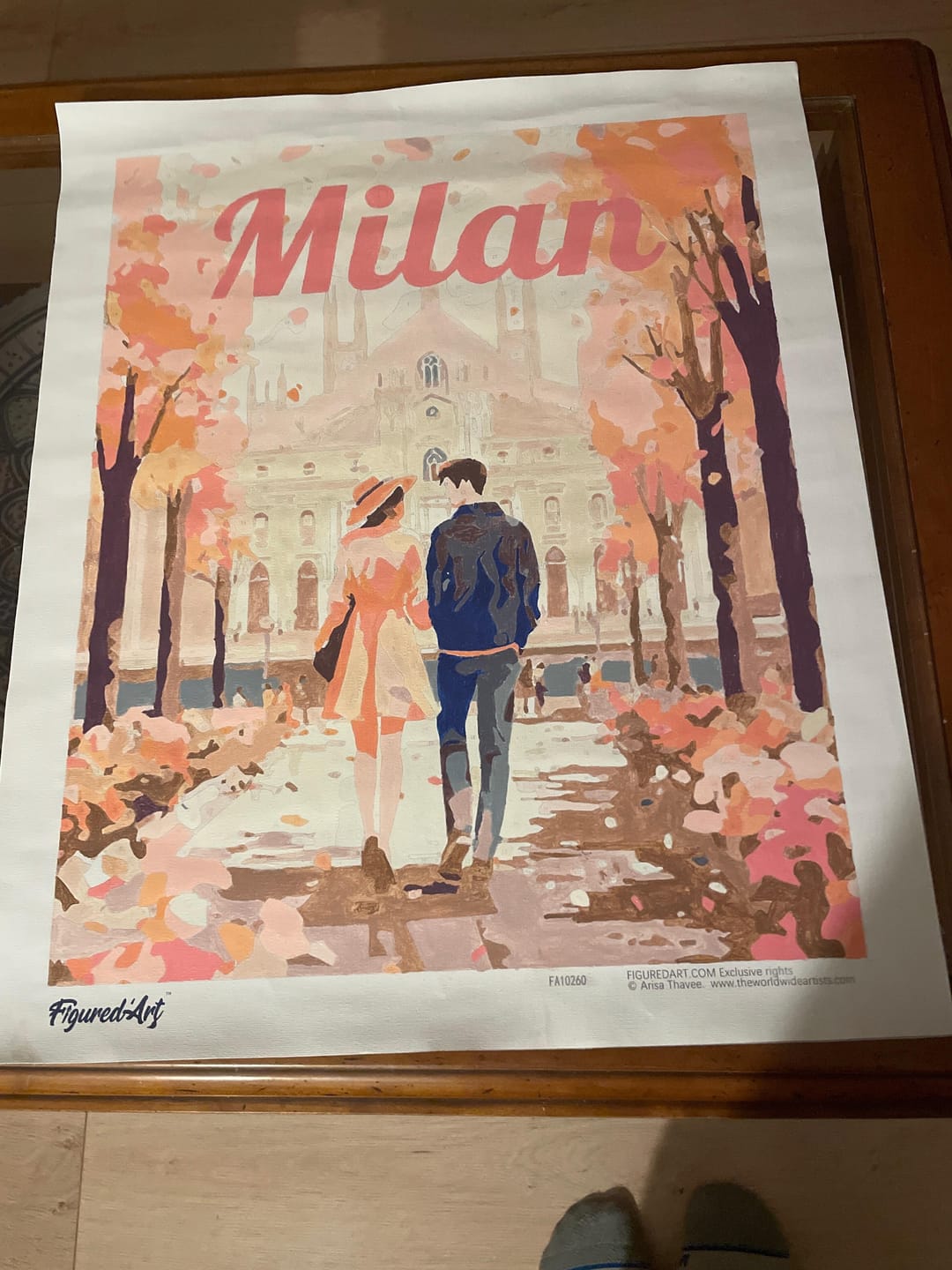 Customer photo review of Affiche de voyage Milan en fleurs